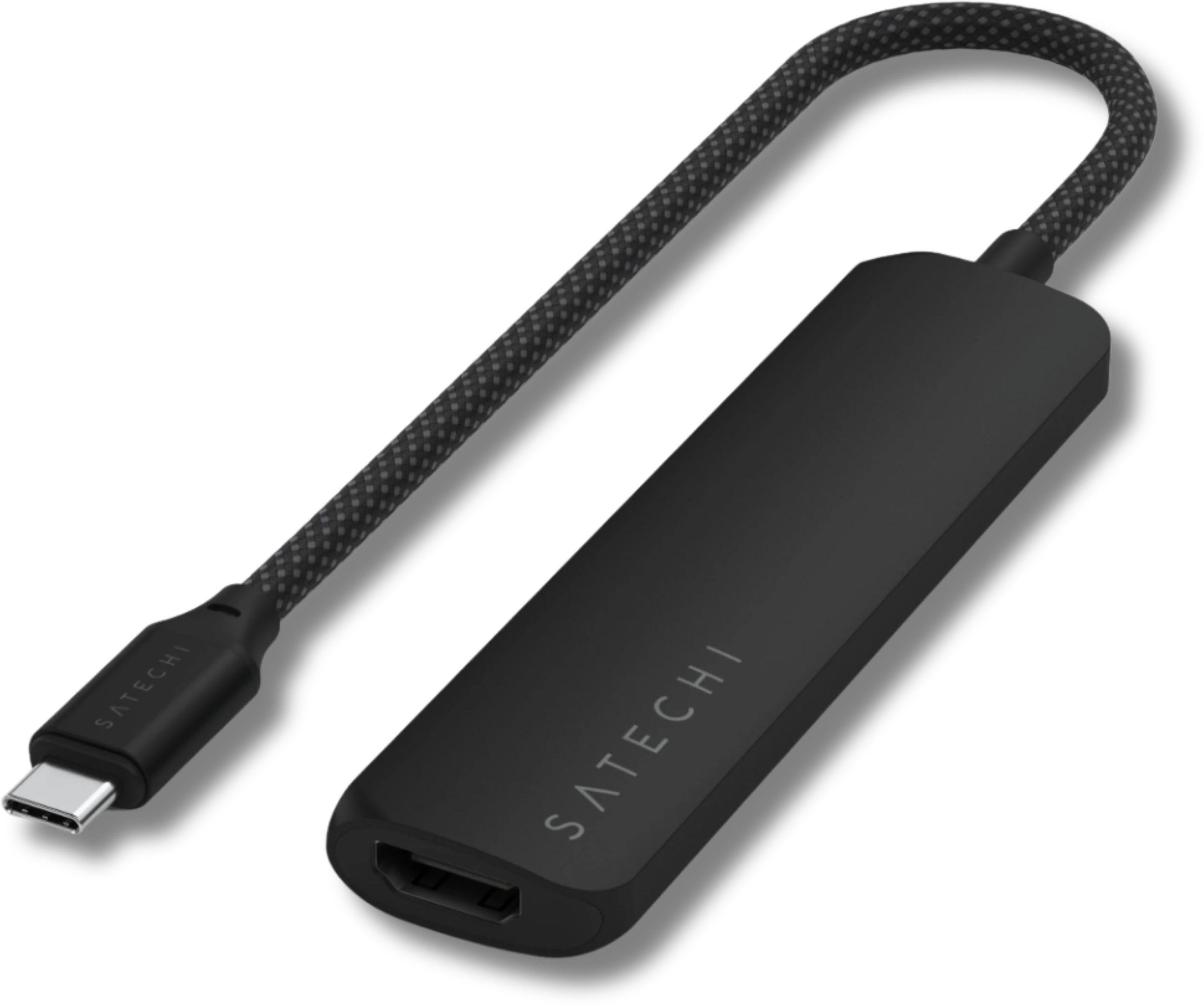 Satechi 4-in-1 USB-C Slim Multiport Adapter 4K Black